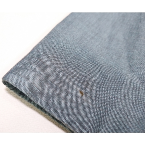 Ann Taylor Linen Light Weight Blue Single Breasted Tailored Petite Blazer - Picture 6 of 9